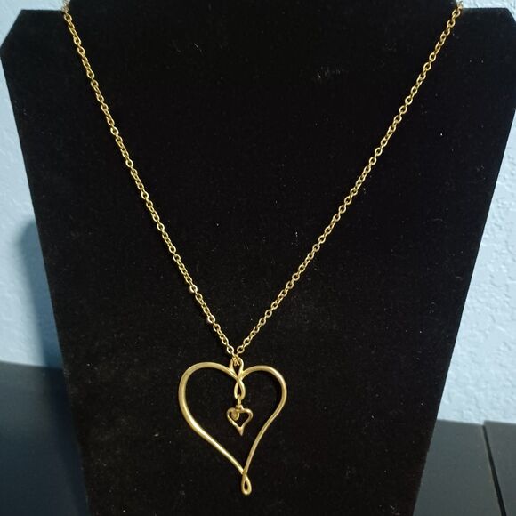 Jennifer Lopez Jewelry - JENNIFER LOPEZ Gold-Toned Open Heart Pendant Necklace, 18"